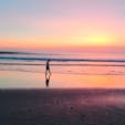 夕日のビーチ♪

#バリ島🇮🇩 #クタビーチ #自分が2人？！
