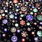 東京スカイツリーのエレベーターの中
江戸切子