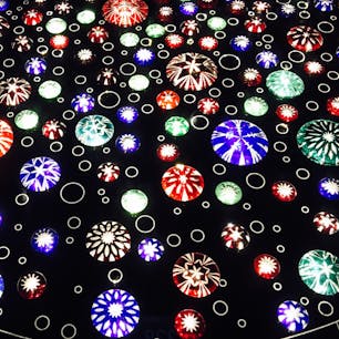 東京スカイツリーのエレベーターの中
江戸切子