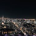 六本木ヒルズの屋上、東京シティビューからの景色！
空気も澄んでいて、綺麗な夜景が見れました♪