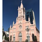 ベトナム　ダナン
♡ダナン大聖堂
ピンクの教会かわいい♡