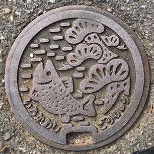 千葉県市川市のマンホールその2 お魚( *¯ ³¯*)もらた