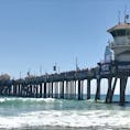Huntington Beach
サーフィンの大会、USオープンでは一流のサーファーたちの戦いがこのビーチで繰り広げられる！