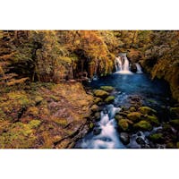 菊池渓谷の天狗滝