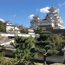 姫路城に行きました！
とても晴れていて、城が白い鷺の如くそびえ立っていました！