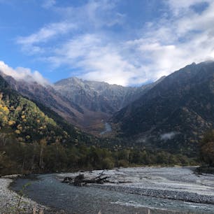 大好きな上高地の朝