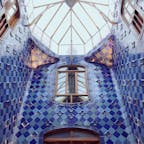 青のタイルが綺麗でした❄︎
#スペイン #バルセロナ #カサ・バトリョ #アントニオ・ガウディ