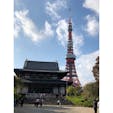 徳川家ゆかりのお寺、増上寺。
奥に行くと、将軍家のお墓があります。

背景の東京タワーが、時代を感じます。