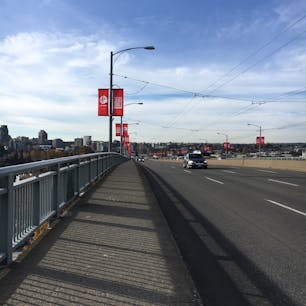 20181113＊グランビル橋を歩いて渡ったときの景色