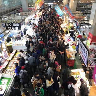 昨日の唐戸市場。
にぎやかで楽しかった😁