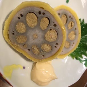 熊本の辛子蓮根。🍶にぴったり！