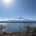 富士山マラソンの途中で綺麗な富士山が見えました。ラッキー！