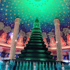 ワット・パクナム
最寄駅から歩いて行きました🚶‍♂️
写真では見ていましたが、実際に行くと天井に吸い込まれそうになるような美しさでした！！