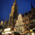 2018.12.15ミュンヘン（ドイツ）のクリスマスマーケット
マリエンプラッツはいつもに増して華やかでした。やっぱりクリスマスマーケットは夕方が一番良い◎