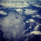 機窓からの京都