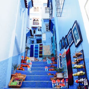 Chefchaouen
モロッコの青い街、シャウエン！
可愛らしい雑貨も沢山〜♡