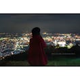 スロープで夜景を見ました。
皿倉山からの北九州市の風景は新日本三大夜景ですよねー