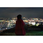 スロープで夜景を見ました。
皿倉山からの北九州市の風景は新日本三大夜景ですよねー