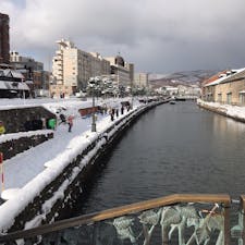 北海道：小樽

運河からの雪景色☃️