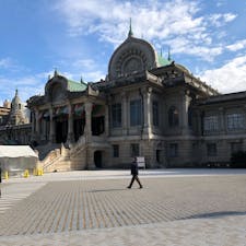 大晦日に、築地本願寺に行ってきました！
インド風な建物は、関東大震災の復興の象徴だそうです。