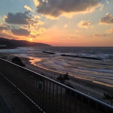 島根のキララビーチの夕日