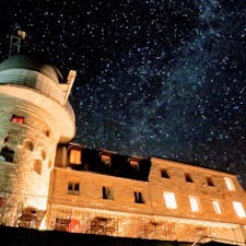 夏のスイスでのお決まりのホテル。
天の川も見えるほどの星空も楽しめます。
ゴルナーグラート展望台 クルムホテル