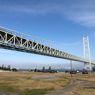 明石大橋
道の駅あわじからの景観