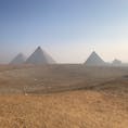 エジプト。ギザのピラミッド。5000年前にできたピラミッドを今見ていると思うとすごく不思議な気持ちになります。