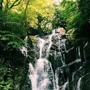 糸島の白糸の滝🐬💦🎐