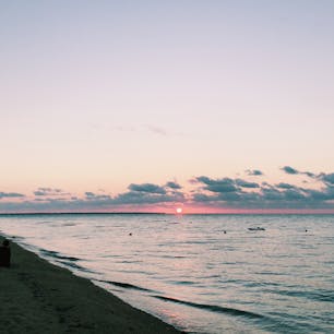 朝陽が昇る瞬間@小浜島