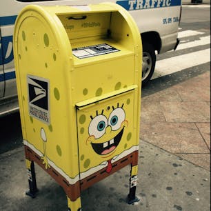 New York／Midtown Manhattan
SpongeBob Mailbox

ニューヨークマンハッタンの街中で見かけたちょっと変わったポスト。
 #newyork #newyorkcity #NewYorker#newyorknewyork #ニューヨーク旅行 #ilovenewyork #spongebob