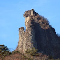 群馬で登山。獅子岩！
ほんまに獅子にみえる！
#群馬
#子持山
#獅子岩
