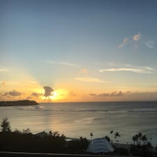 タモン湾の夕日♡