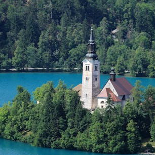 スロベニア ブレッド湖