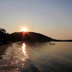 タイ🇹🇭のチュンポーンの船着場での日の出