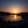鞆の浦の夕焼け。穏やかな瀬戸内海に落ちる夕陽はとてもとてもきれいでした。
